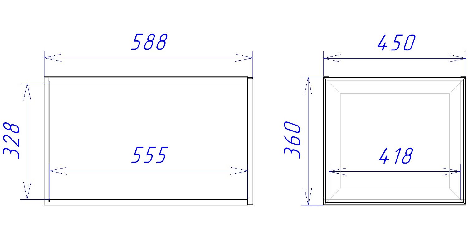 Шкаф АС-45, Женева (450*586*360) Дуб Палермо, 21934