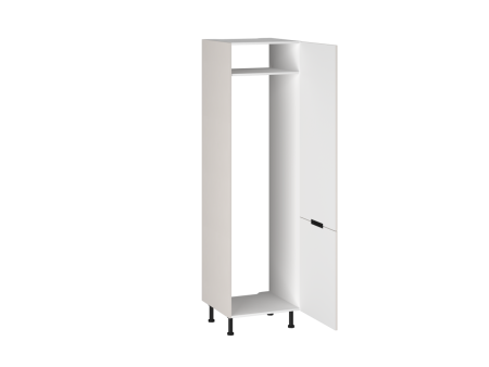 Шкаф-пенал ПХ-60 бока МДФ, Виста (600*586*2216) Экокожа Белый, 26277