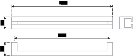 Мебельная ручка, RS273CP.3/224