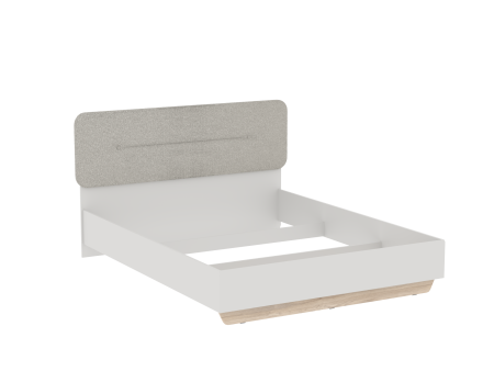 Кровать 1600 с темной мягкой вставкой NEW, Аврора Дуб Мария/Кашемир