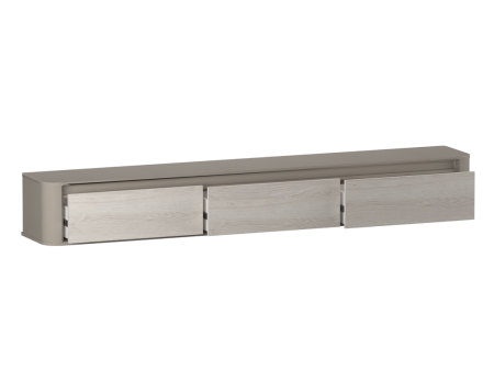 Тумба под TВ, Лацио (2200*345*298) Серый камень, 30510