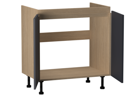 Стол под мойку СМ-80, Женева (800*520*870) Дуб Палермо/Синий матовый, 22511