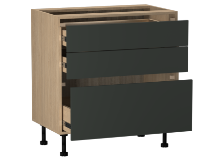 Стол с ящиками СЯ-80, Женева (800*520*870) Дуб Палермо/Зеленый матовый, 21920