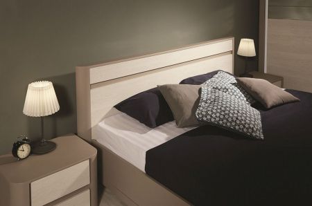 Кровать  1600, Лацио (1800*2164*900) Серый камень, 11014