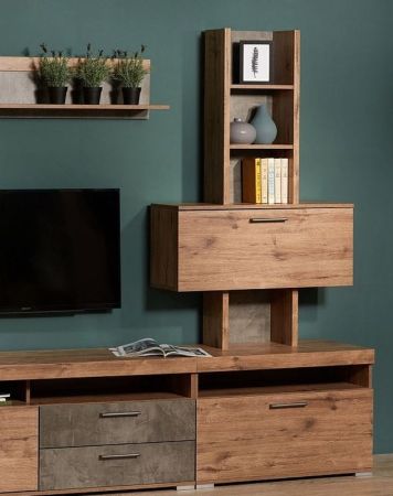 Надстройка Д-6 к тумбе малой, Денвер (900*270*1444) Дуб Веллингтон, 31409