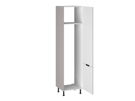 Шкаф-пенал 960 ПХ-60 бока МДФ, Виста (600*586*2456) Экокожа Бежевый, 26493