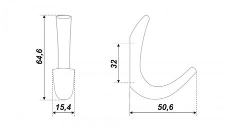 Мебельный крючок, K206SN.10