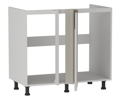 Стол под мойку угловой СМУ-100, Берта (900*554*820) Светлый Мокко, 22921