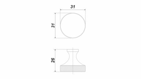 Мебельная ручка EROS MINI, RC287MBSN.4