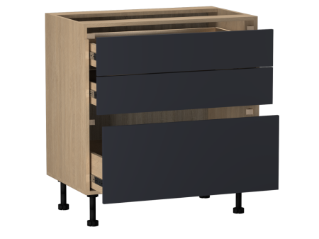 Стол с ящиками СЯ-80, Женева (800*520*870) Дуб Палермо/Синий матовый, 22520