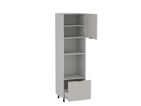 Шкаф-пенал П-1, Монза (600*566*2166) Экокожа Бежевый, 23131