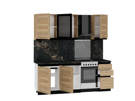 Кухня "Сити" (возможный вариант комплектации 5)