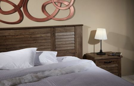 Кровать  1800, Кантри (2080*2095*1008) Орех Риббек темный, 11305