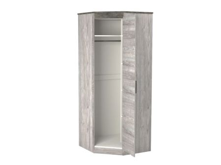 Шкаф угловой 2194, Денвер (879*879*2194) Риббек серый, 11730