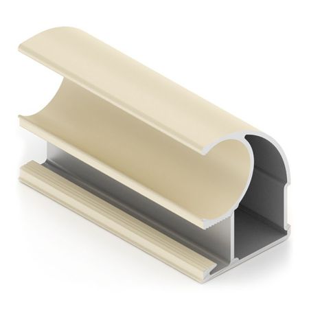 Профиль верт. C ЭКО, Молочный Cатин, AE0377.AP540.MSVPV.RA