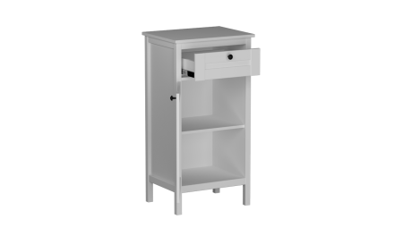 Тумба высокая узкая, Фрея (515*399*1004) Белый, 50705