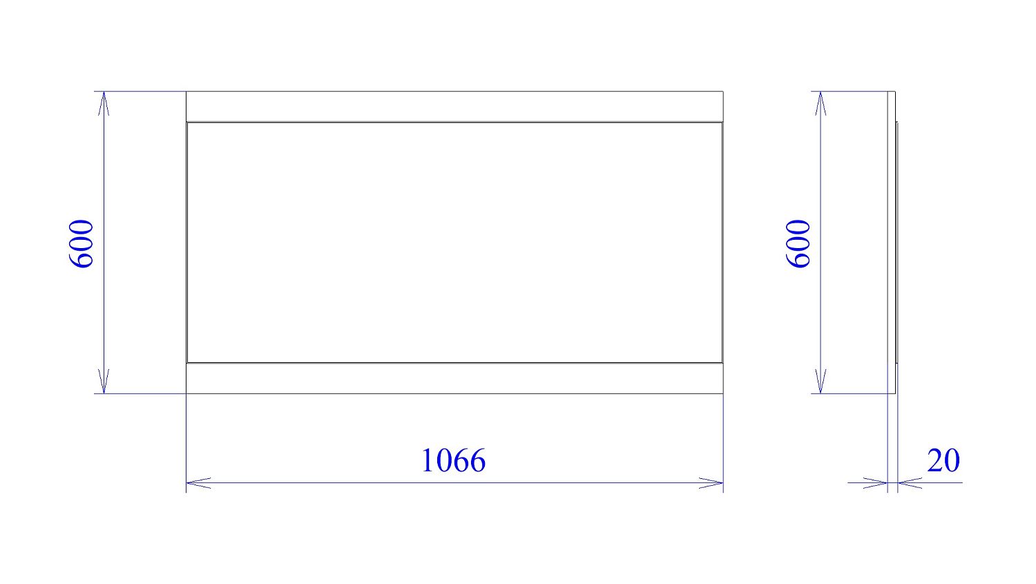 Зеркало малое Prime, Гарда (1066*20*600) Дуб Винтерберг, 12402