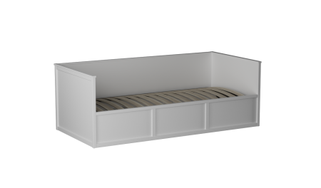 Кровать 900 с подъемным механизмом, Фрея (2082*990*744) Белый, 12523