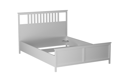 Кровать 1400 NEW, Фрея (1500*2092*1104) Белый, 12524