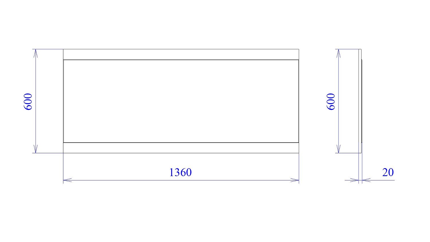 Зеркало Prime, Гарда (1360*20*600) Дуб Винтерберг, 12401