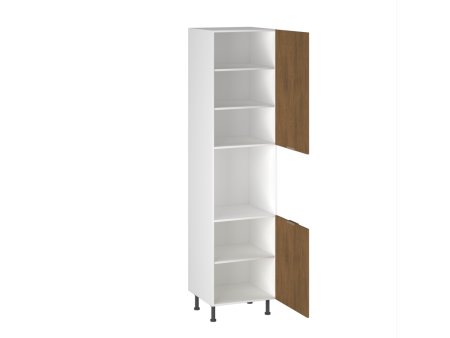 Шкаф-пенал 960 ПГ-60, Фьюжн (600*566*2456) Дуб Каселла коричневый, 27185