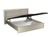 Кровать 1800 с мягкой вставкой изголовья и подъемным механизмом, Сиена (2090*2110*1100), Береза бежевая