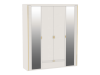 Шкаф 4-дверный NEW, Сиде (1960*523*2304) Белый, 12927