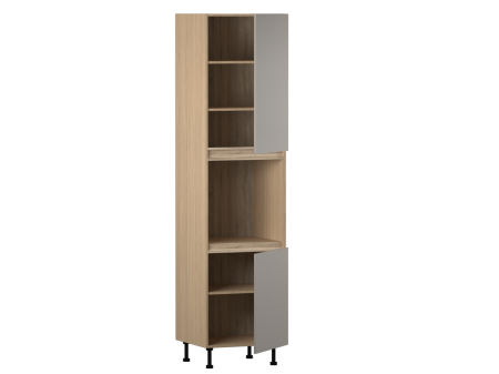 Пенал ПГ-60В, Женева (600*586*2456) Дуб Палермо/Серый камень , 22065