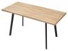 Стол ФИН 1200/1500*700 см Дуб Канзас/каркас черный, 464M05834