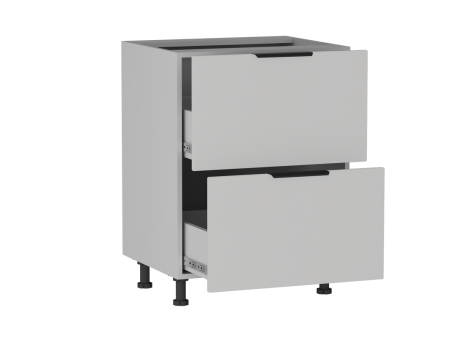 Стол с ящиками СЯ-2-60 , Ватель (600*523*820) Экокожа Белый, 23922