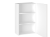 Шкаф 960 ШГ-60, Виста (600*316*960) Экокожа Белый, 26257