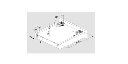 Системы выдвижения В-Slide, DB8886Zn/450