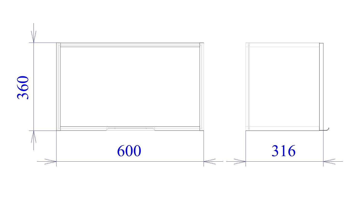 Шкаф под вытяжку ШВ-60 (360), Ватель (600*316*360) Дуб рейка шоколад, 23338