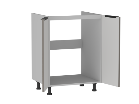 Стол под мойку 2-х дверный СМ-60, Ватель (600*520*820) Экокожа Мокко, 23710