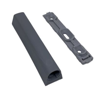 Корпус с планкой для толкателя TL40, для шурупов по дереву, серый S40.WG, S40.WG