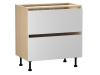 Стол с ящиками СЯ-80 (2), Женева (800*520*870) Дуб Палермо/Белый матовый, 22419