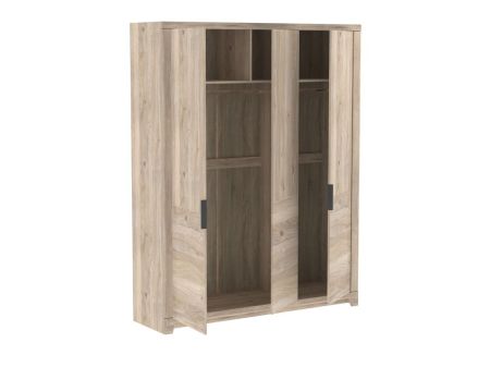 Шкаф 3-х дверный широкий глухой, Юта (1814*519*2300) Дуб Мария, 12214