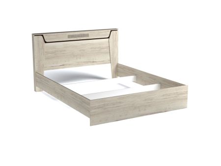 Кровать Люкс 1600, Мале (1660*2125*1000) Дуб галифакс белый, 11227