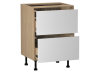 Стол с ящиками СЯ-60 (2), Женева (600*520*870) Дуб Палермо/Белый матовый, 22417