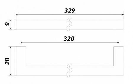 Мебельная ручка, RS043MBSG.4/320
