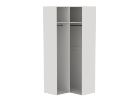 Шкаф угловой с комбинированными дверями, Аврора (978*978*2304) Дуб Мария/Кашемир