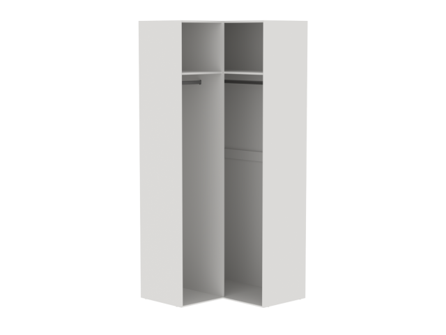 Шкаф угловой с глухими дверями, Аврора (978*978*2304) Дуб Мария/Кашемир