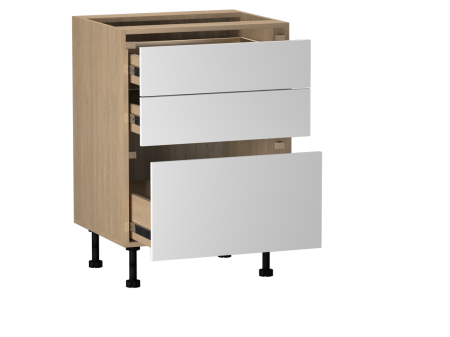 Стол с ящиками СЯ-60, Женева (600*520*870) Дуб Палермо/Белый матовый, 22418