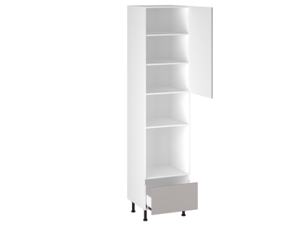 Шкаф-пенал 1080 П-1, Виста (600*586*2576) Экокожа Бежевый, 26495