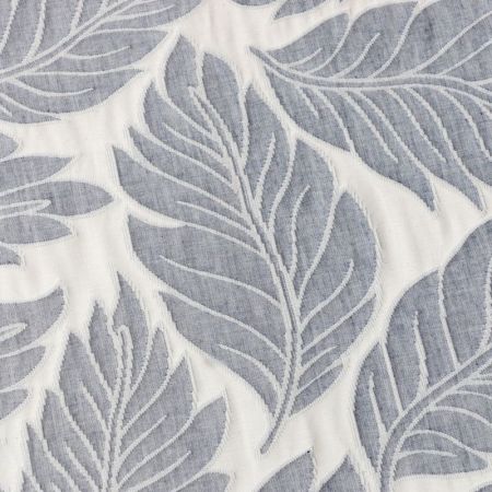 Покрывало  хлопковое Этель "Листопад"  (220*240) Синий, 7548520