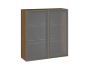 Шкаф 960 ШСТ-90 2-дверный, Фьюжн (900*317*960) Дуб Каселла коричневый/Золото, 27175
