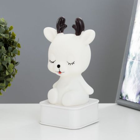 Ночник  "Лосяш" LED от USB/батареек 4хАА  (9*9*19) Белый, 9103311