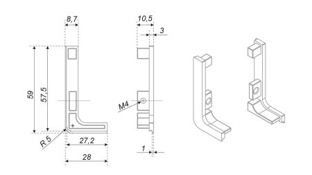 Заглушки GOLA BALANCE RZ051.01SC, RZ051.01SC