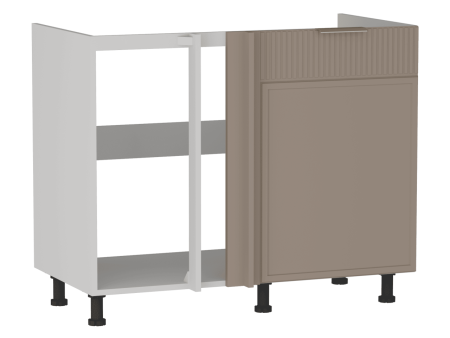 Стол под мойку угловой СМУ-110, Берта (1000*554*820) Мокко, 25119