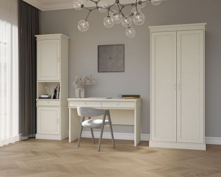 Шкаф для одежды 2-х дверный, Сиена (963*552*2100) Береза бежевая, 31804